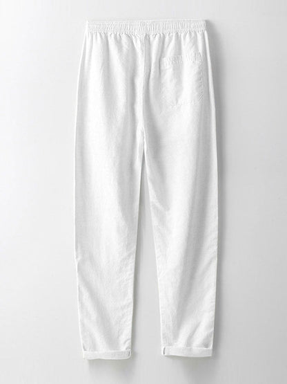 Men’s Cotton Shirt and Linen Blend Trousers Set – Lightweight Summer Casualwear