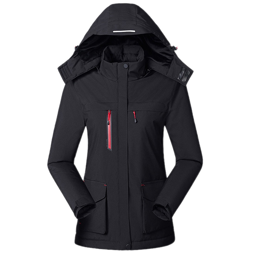 Unisex USB Heated Winter Jacket – Waterproof Wind-Resistant Hooded Outdoor Thermal Coat