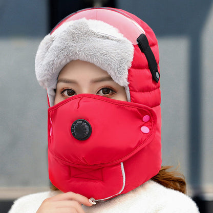 Unisex Full-Coverage Winter Trapper Hat – Plush-Lined Hood with Detachable Face Mask and Goggles