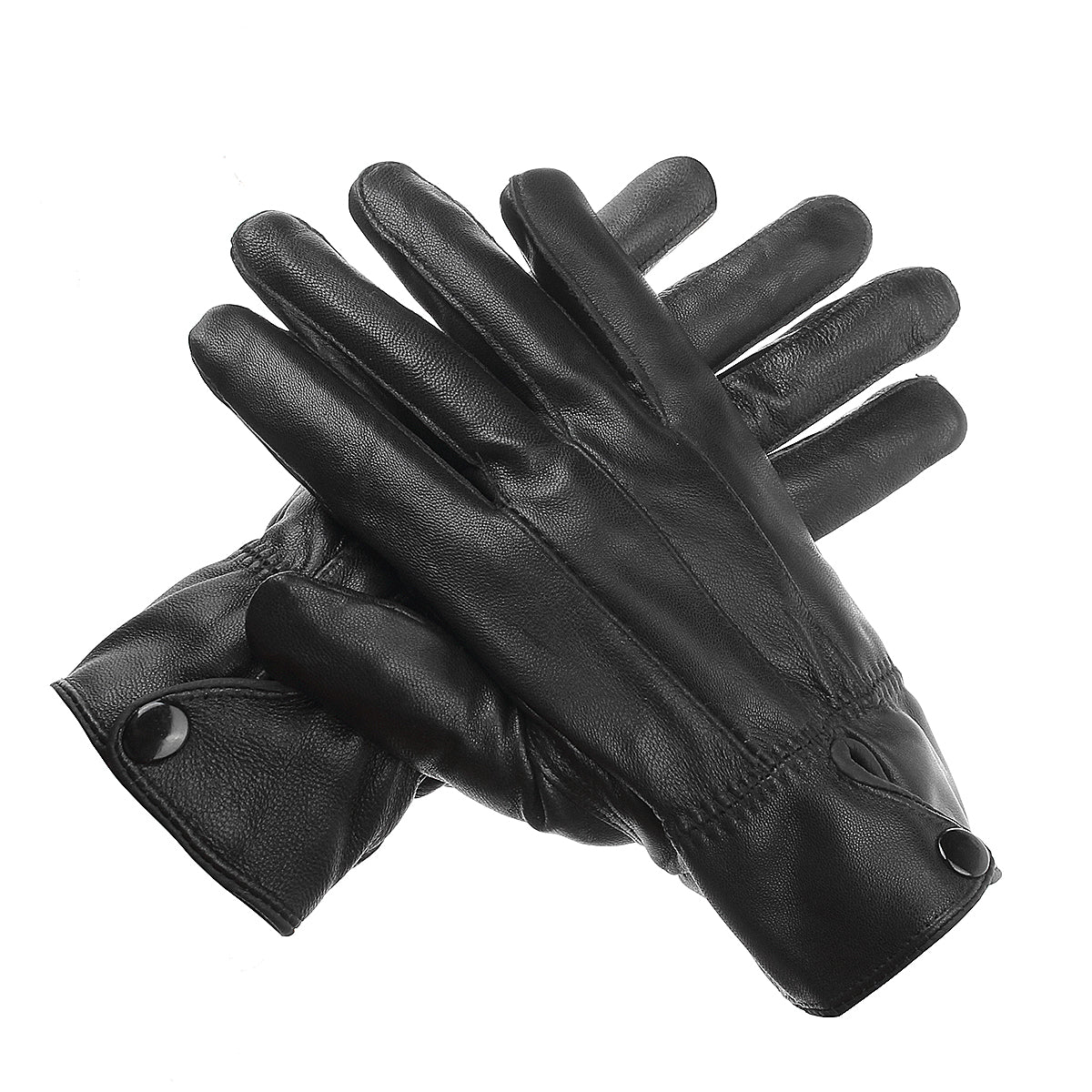 Women’s Sheepskin Winter Gloves – Velvet-Lined Windproof Leather Driving Gloves