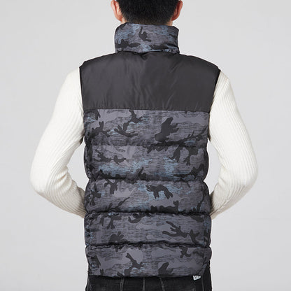 Men’s USB Heated Puffer Vest – Padded High-Collar Gilet with Adjustable Heating Levels