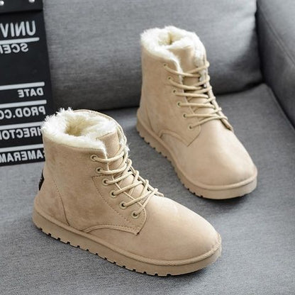 Women's Lace-Up Heeled Studded Chunky Chelsea Boots