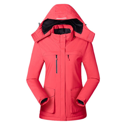 Unisex USB Heated Winter Jacket – Waterproof Wind-Resistant Hooded Outdoor Thermal Coat