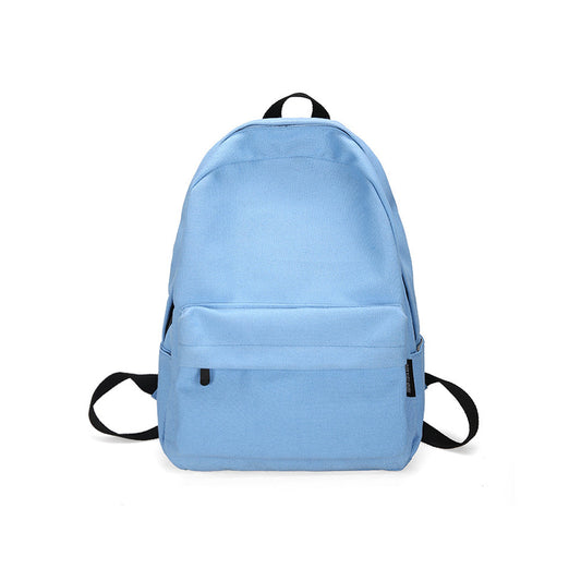 Unisex Large-Capacity Canvas Laptop Backpack – Minimalist School Bag with Spacious Multi-Pocket Storage