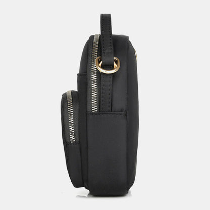 Women’s Quilted Mini Phone Crossbody Bag – Multi-Pocket Design with Adjustable Shoulder Strap