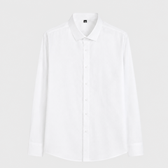 Men’s Classic Cotton Shirt – Structured Long-Sleeve Style for Business and Formal Dressing