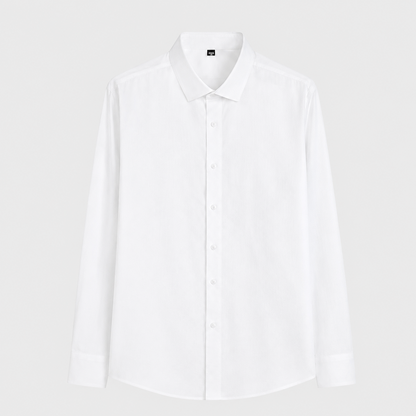 Men’s Classic Cotton Shirt – Structured Long-Sleeve Style for Business and Formal Dressing