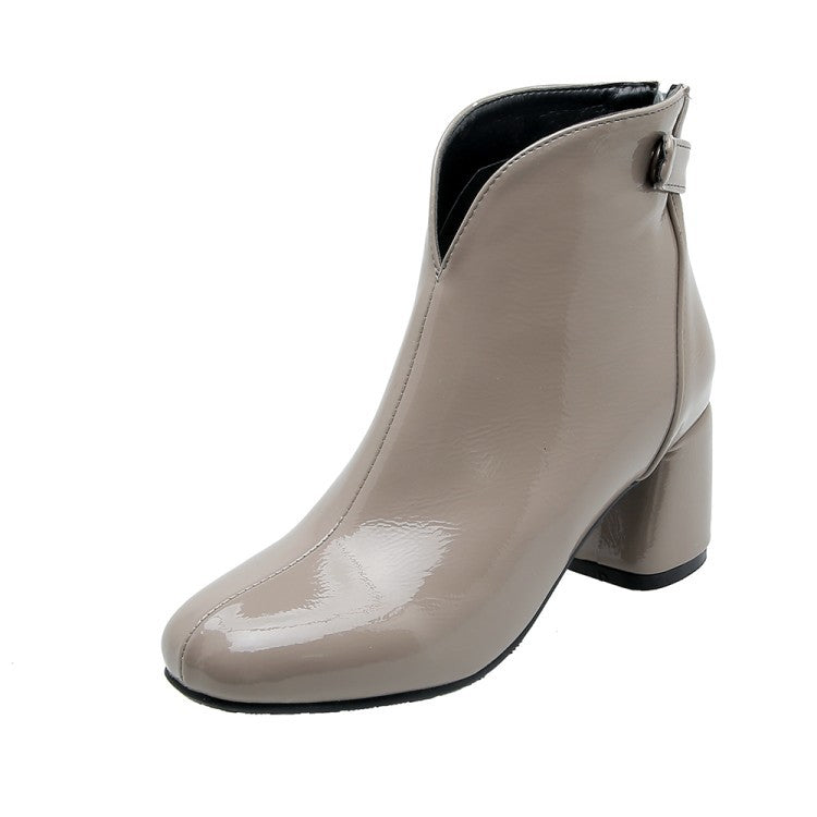 Women's Faux Fur Lined Platform Block-Heel Knee-High Boots