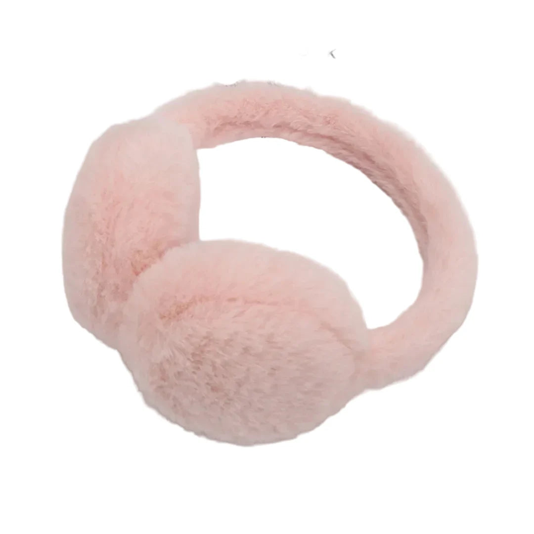 Women’s Plush Faux-Fur Winter Earmuffs – Foldable Adjustable Warm Ear Covers for Outdoor Cold-Weather Wear