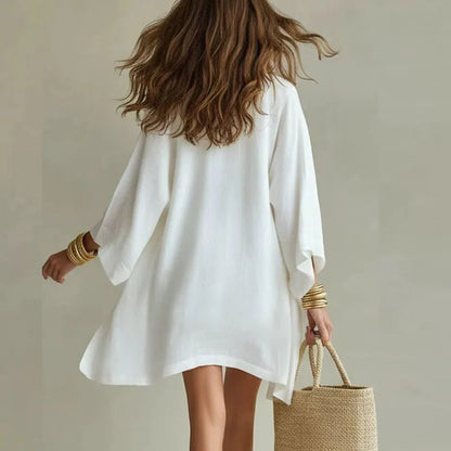 Women’s Breathable Cotton Linen Three Piece Shorts Set – Relaxed Summer Holiday Outfit