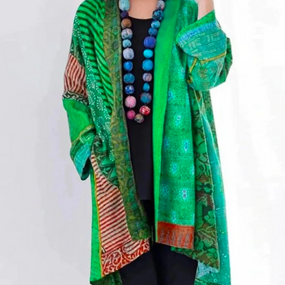 Women’s Printed Longline Cardigan – Relaxed Boho Duster Layer for Everyday and Weekend Wear