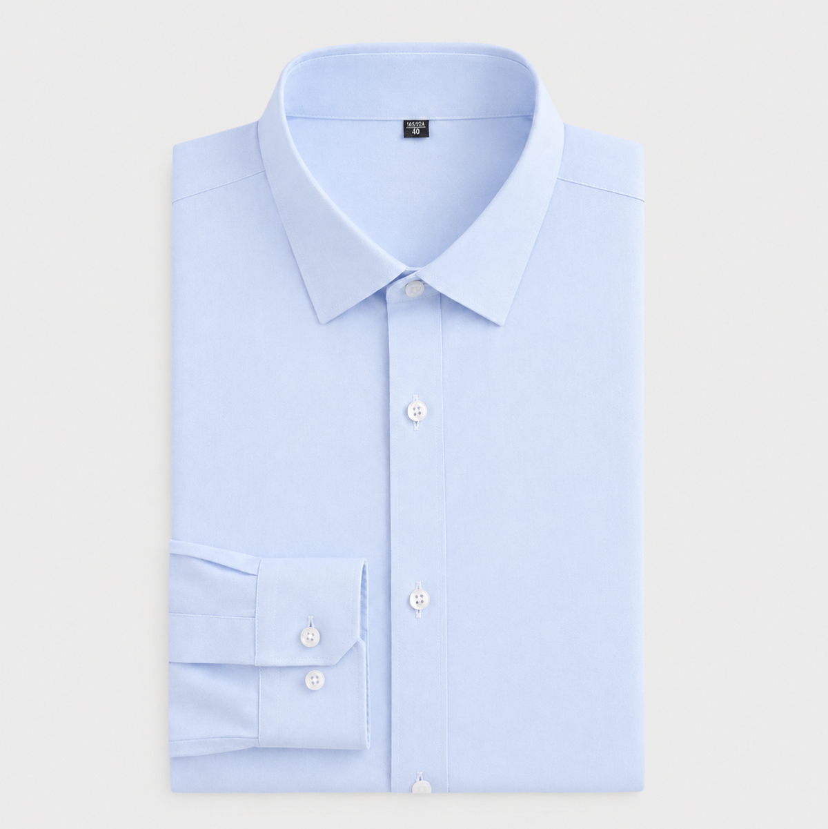 Men’s Breathable Cotton Dress Shirt – Refined Long-Sleeve Layer for Tailored Looks