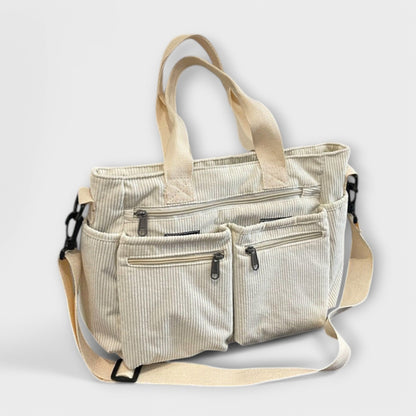 Women’s Multi-Pocket Tote Bag – Practical Dual-Carry Style for Work and Everyday Use