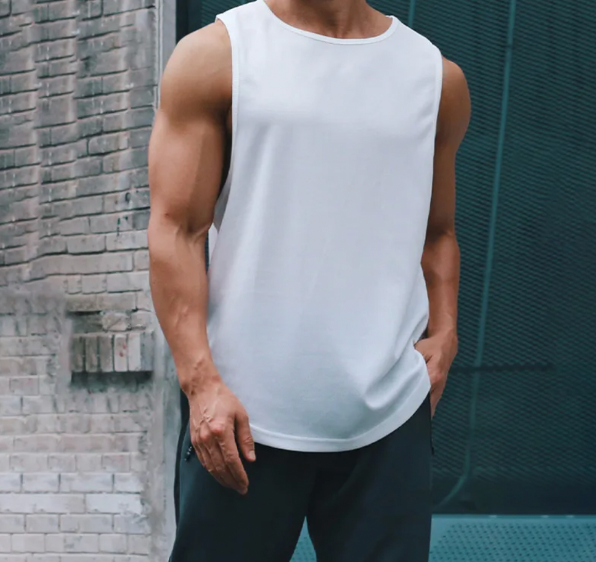 Men’s Sleeveless Training Tank Top – Relaxed Athletic Layer for Gym and Workouts