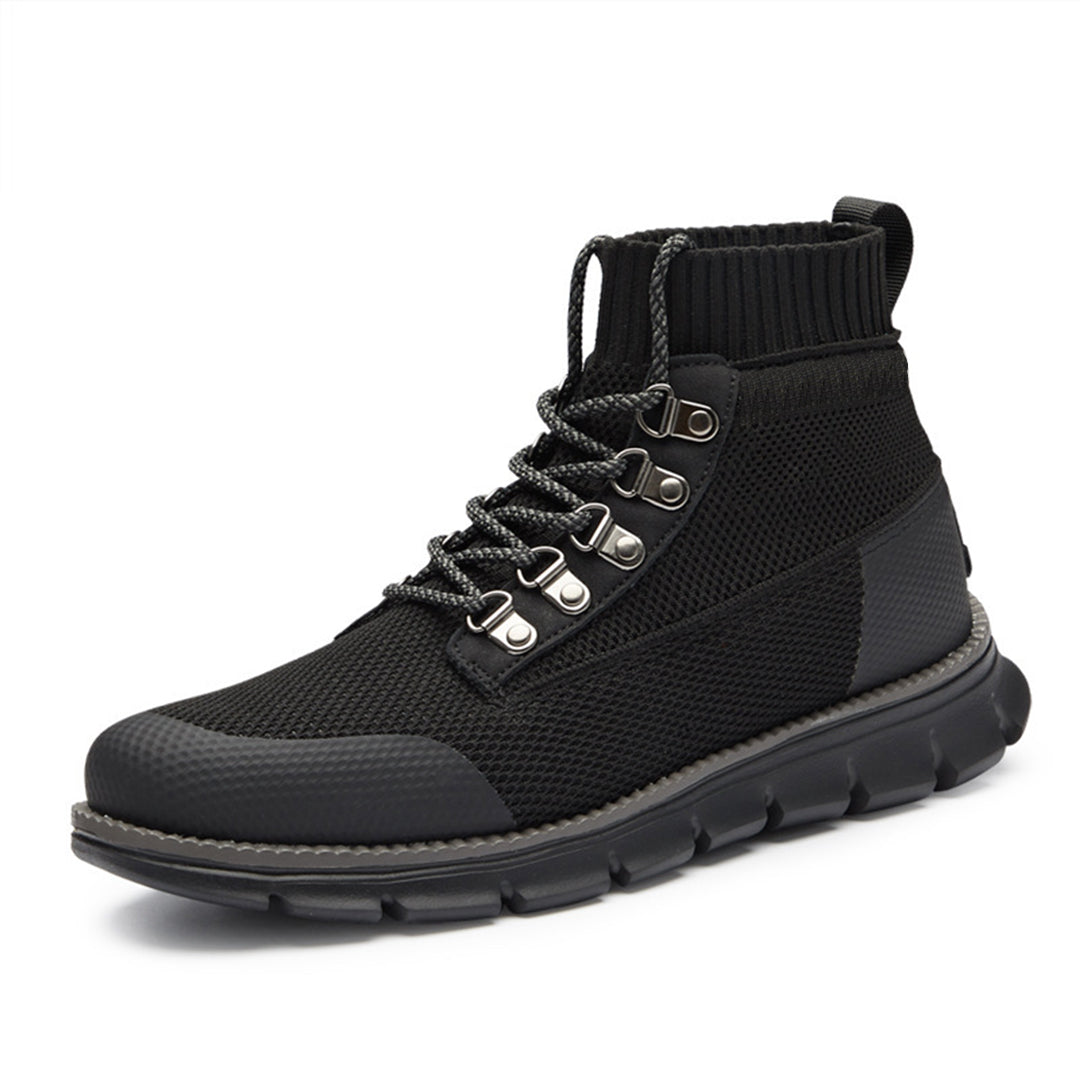 Men’s Breathable Mesh High-Top Trainers – Lightweight Support for Everyday Wear