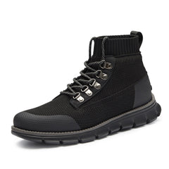 Men’s Breathable Mesh High-Top Trainers – Lightweight Support for Everyday Wear