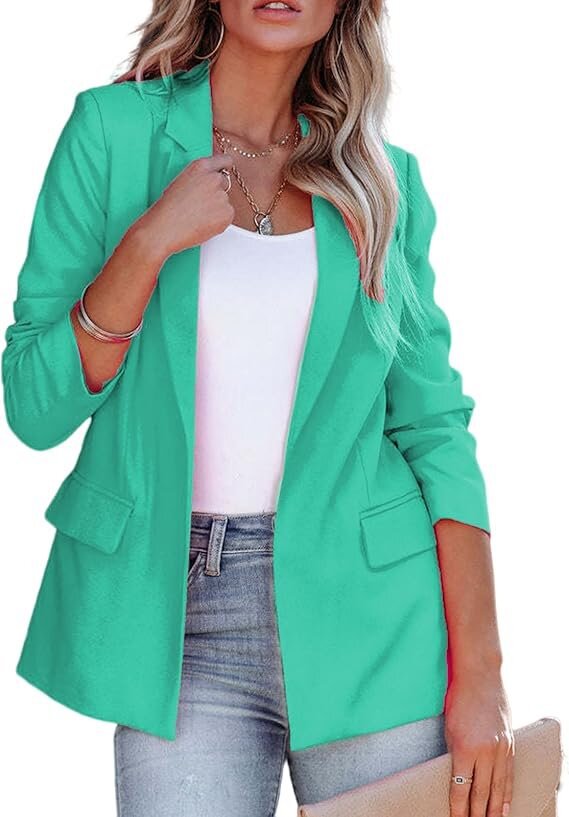 Women’s Fitted Blazer – Lapel Collar with Lightweight Construction