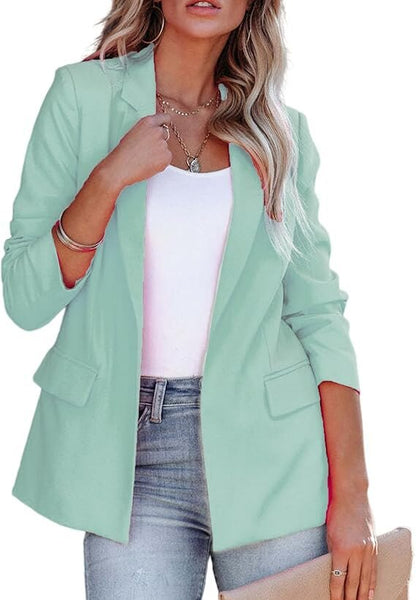 Women’s Fitted Blazer – Lapel Collar with Lightweight Construction