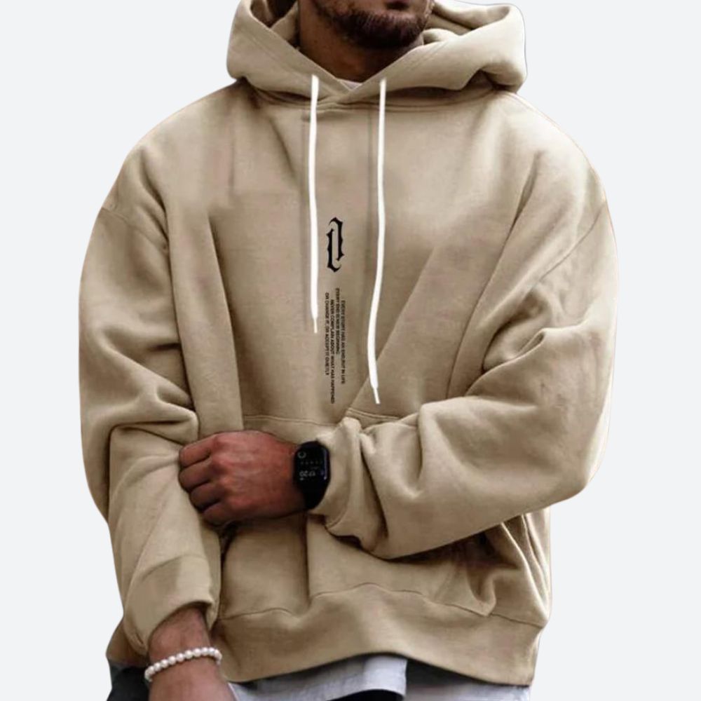 Men’s Oversized Graphic Hoodie – Relaxed Pullover Sweatshirt for Everyday Streetwear