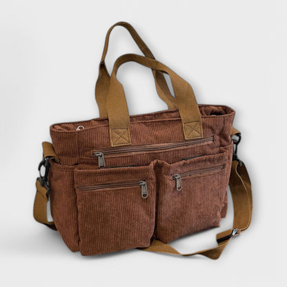 Women’s Multi-Pocket Tote Bag – Practical Dual-Carry Style for Work and Everyday Use