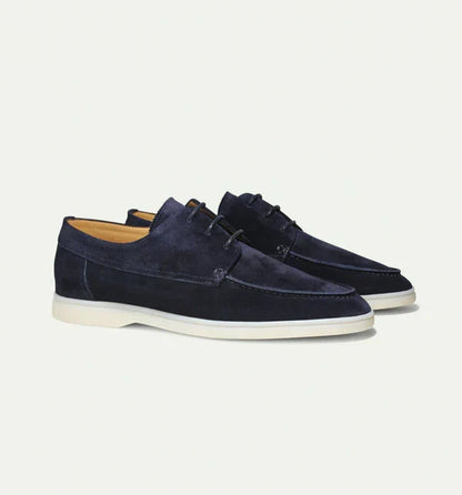 Stratford Luxury Men’s Leather Lace-Up Loafers – Premium Dress and Casual Shoes