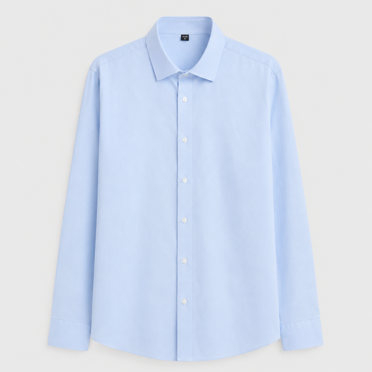 Men’s Breathable Cotton Dress Shirt – Refined Long-Sleeve Layer for Tailored Looks