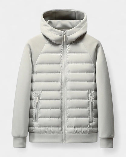 Men’s Hooded Hybrid Softshell Jacket – Lightweight Autumn Winter Layer for Everyday Wear