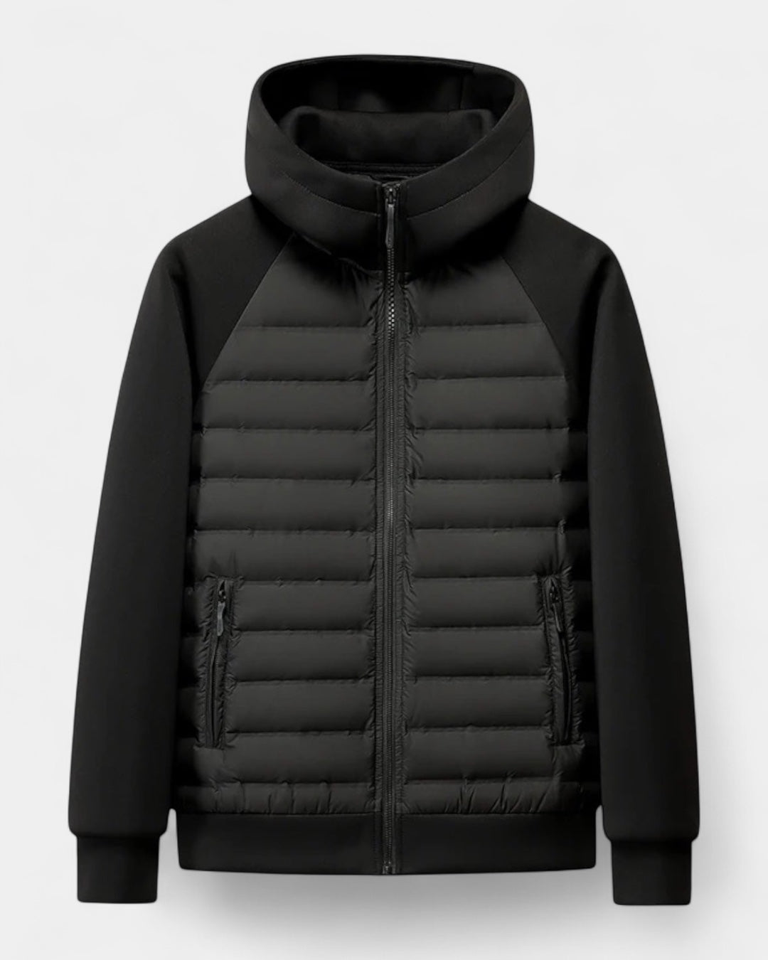 Men’s Hooded Hybrid Softshell Jacket – Lightweight Autumn Winter Layer for Everyday Wear