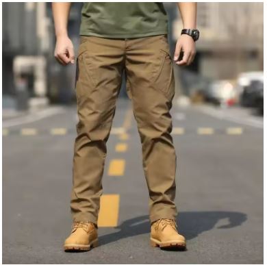Men’s Tactical Utility Cargo Trousers – Water-Resistant Multi-Pocket Outdoor Pants