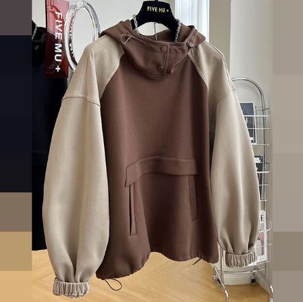 Men’s Oversized Hooded Anorak Jacket – Warm Waterproof Layer for Winter Wear