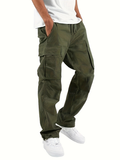 Men’s Cargo Trousers – Multi-Purpose Pockets with Wide Relaxed Fit