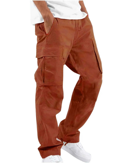 Men’s Cargo Trousers – Multi-Purpose Pockets with Wide Relaxed Fit