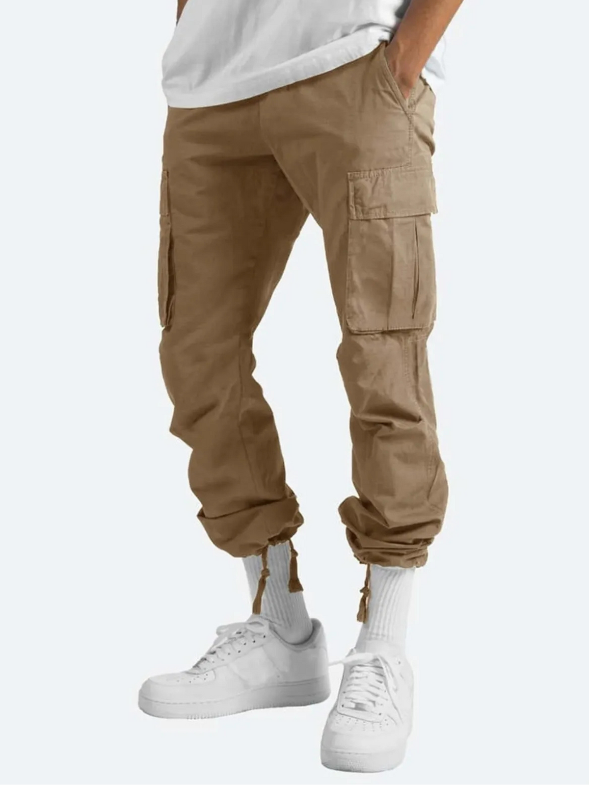 Men’s Cargo Trousers – Multi-Purpose Pockets with Wide Relaxed Fit