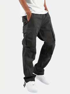 Men’s Cargo Trousers – Multi-Purpose Pockets with Wide Relaxed Fit