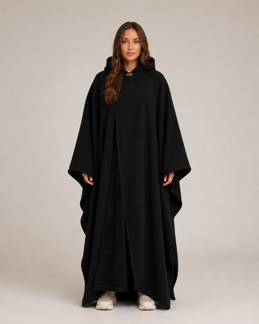 Women’s Oversized Hooded Blanket – Soft-Lined Wearable Blanket with Full-Length Coverage for Cosy Lounging and Home Working