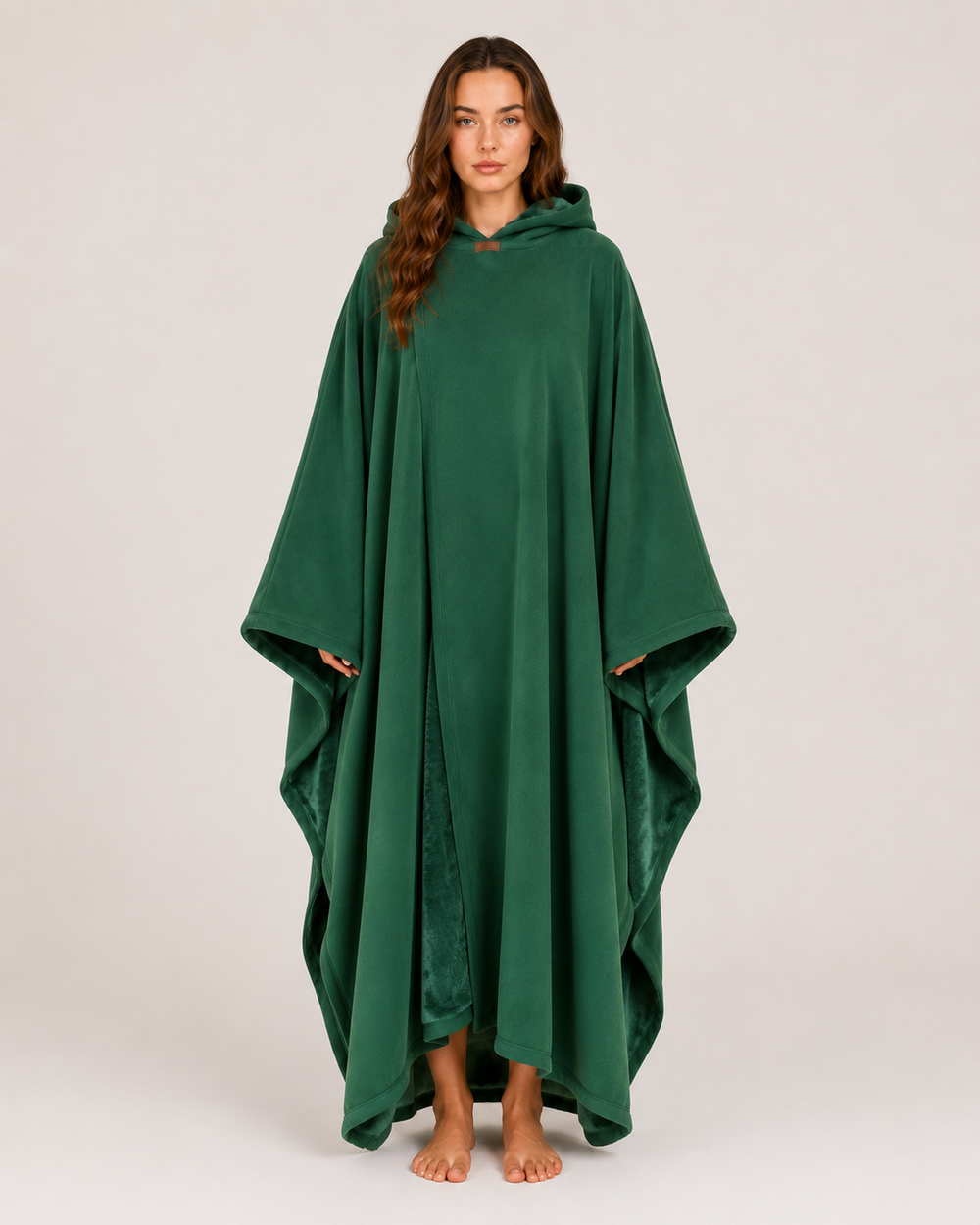 Women’s Oversized Hooded Blanket – Soft-Lined Wearable Blanket with Full-Length Coverage for Cosy Lounging and Home Working