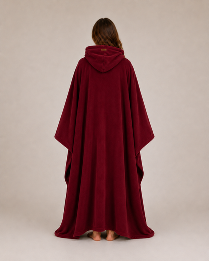 Women’s Oversized Hooded Blanket – Soft-Lined Wearable Blanket with Full-Length Coverage for Cosy Lounging and Home Working