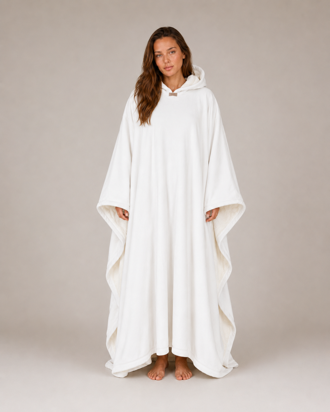 Women’s Oversized Hooded Blanket – Soft-Lined Wearable Blanket with Full-Length Coverage for Cosy Lounging and Home Working