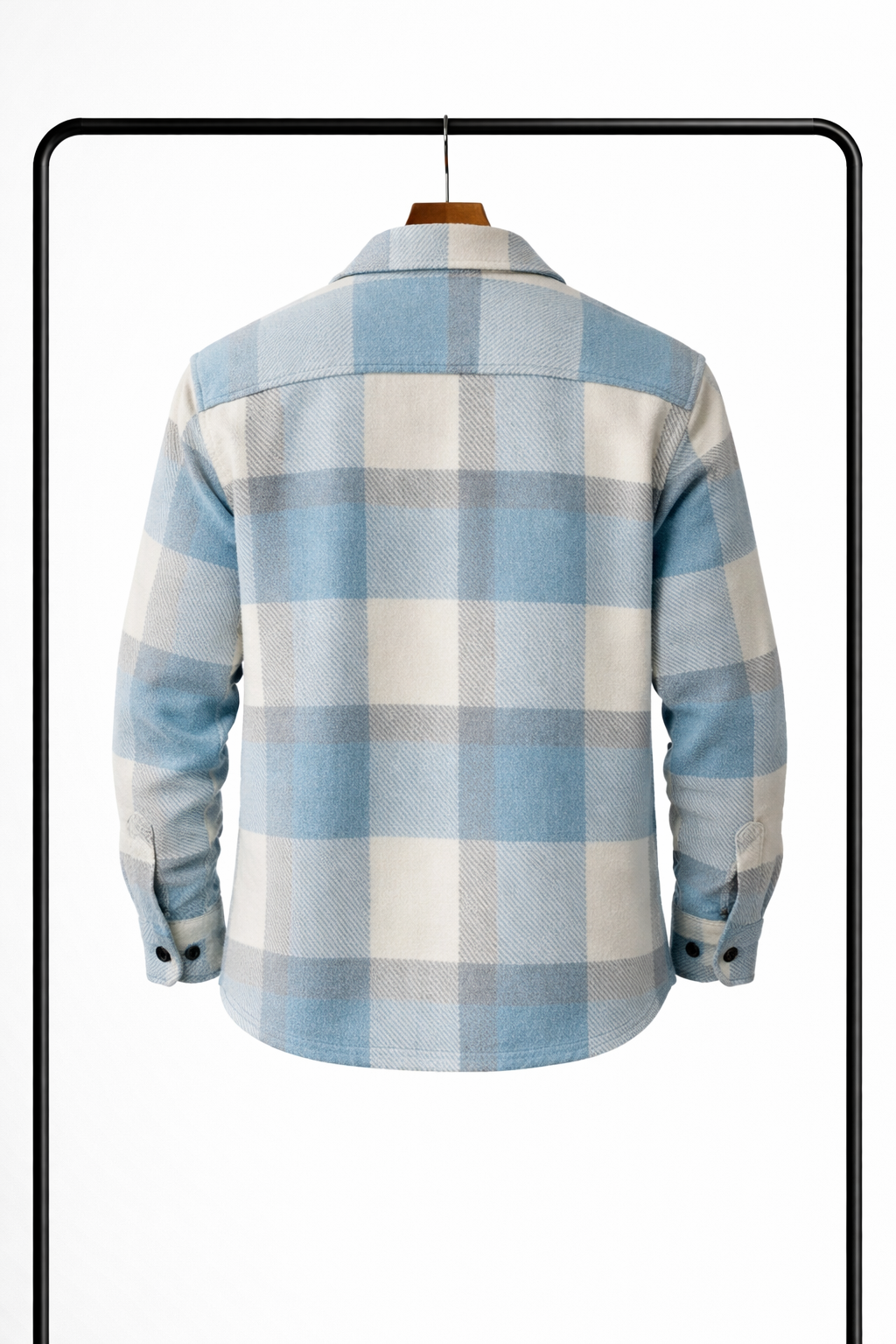 Classic Checked Men’s Overshirt – Warm, Comfortable & Versatile Layering Shirt Jacket