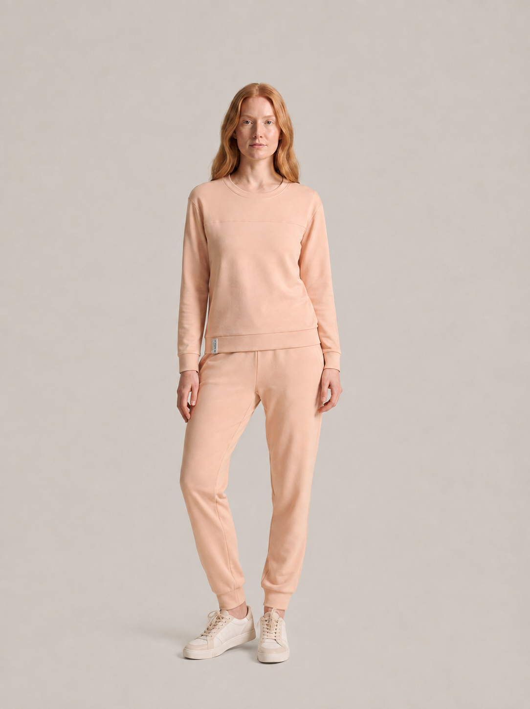 Women’s Thermal Lounge Set – Long-Sleeve Sweatshirt with Fleece-Lined Joggers for Cold-Weather Layering and Home Wear