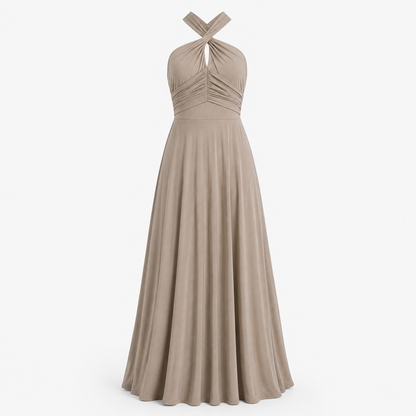 Women’s Convertible Multiway Maxi Dress – Backless Wrap Style for Weddings and Events