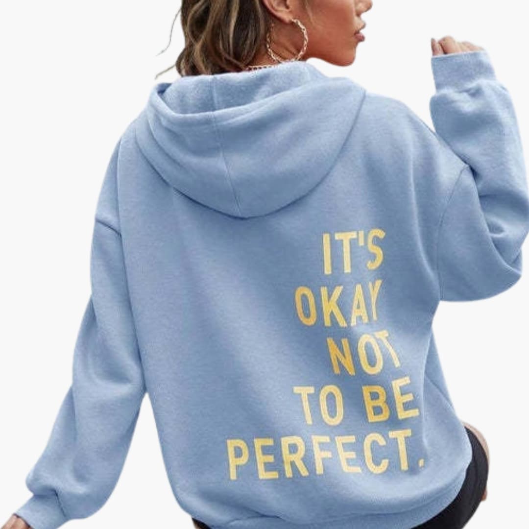 Women’s Oversized Hoodie – Large Back Print with Drawstring Hood