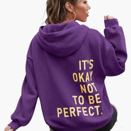 Women’s Oversized Hoodie – Large Back Print with Drawstring Hood