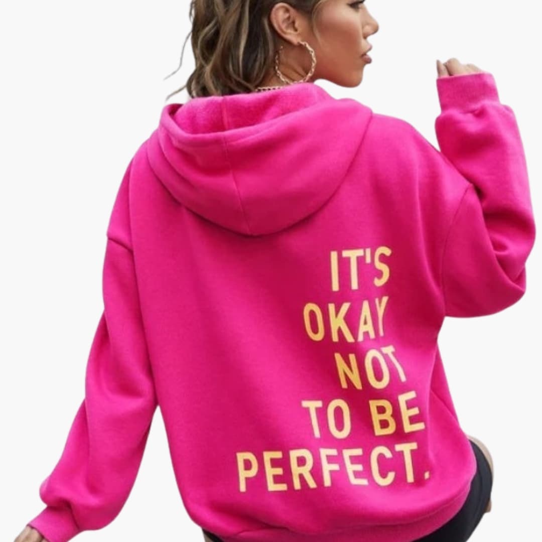Women’s Oversized Hoodie – Large Back Print with Drawstring Hood