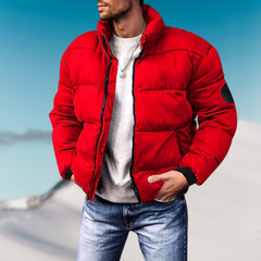 Men’s Down-Filled Puffer Jacket – Lightweight Insulated Winter Layer for Everyday Cold-Weather Wear