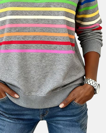 Women’s Zip-Neck Sweatshirt – High-Collar Casual Top for Autumn and Winter