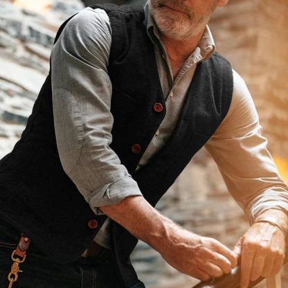 Men’s Traditional Waistcoat – Smart Heritage Layer for Festivals and Celebrations