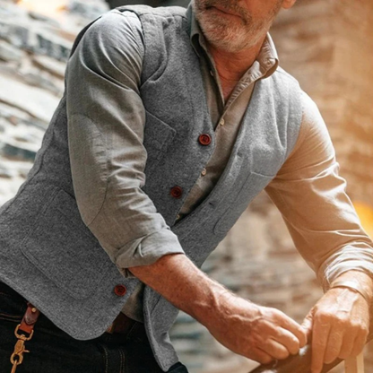 Men’s Traditional Waistcoat – Smart Heritage Layer for Festivals and Celebrations