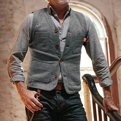 Men’s Traditional Waistcoat – Smart Heritage Layer for Festivals and Celebrations