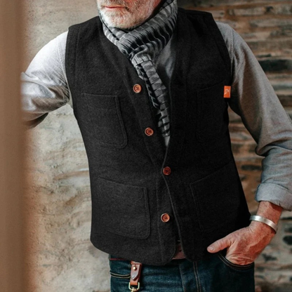 Men’s Traditional Waistcoat – Smart Heritage Layer for Festivals and Celebrations